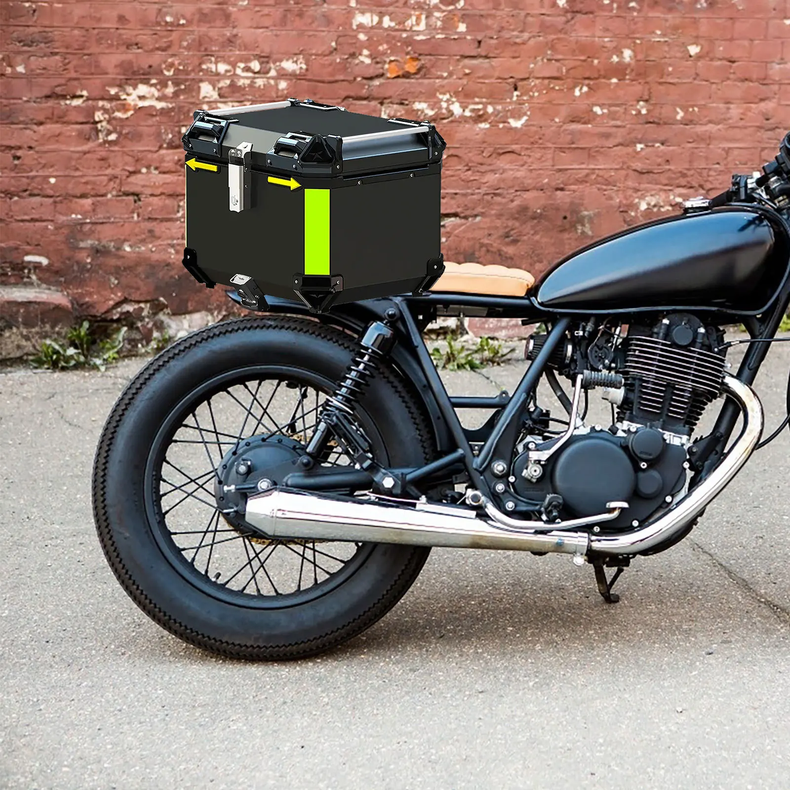 2 قطعة استبدال الصندوق العلوي مقبض سبيكة مقاوم للماء أنيق آمن قبضة دراجة نارية الأمتعة ملحق مربع خلفي غطاء مقبض