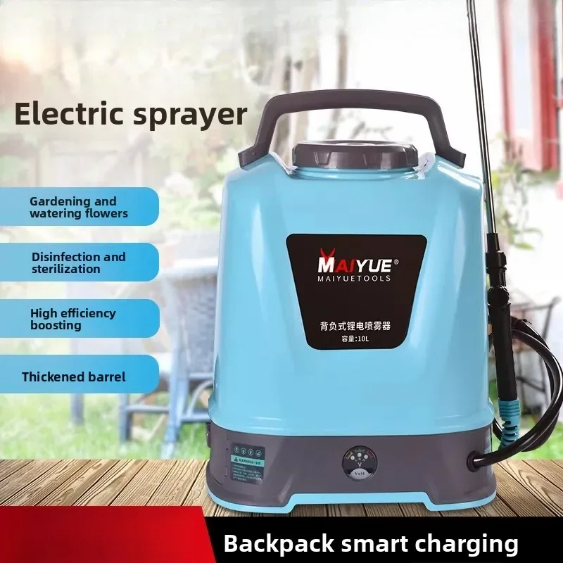 Electric sprayer Agricultural high-voltage lithium battery Knapsack intelligent spraying New rechargeable pesticide watering
