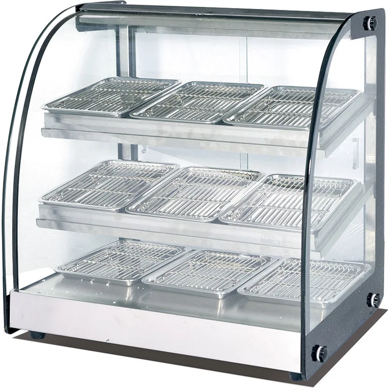 LH Insulation Cabinet Commercial Arc Food Display Cabinet Bread Cake Display Insulation Box