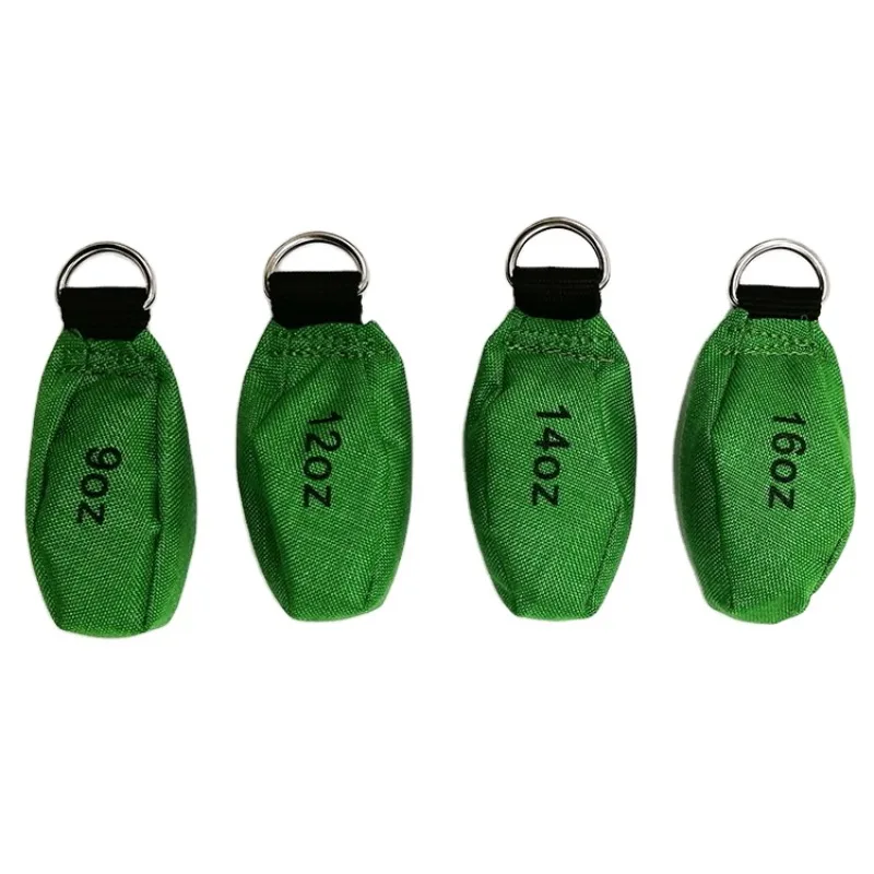 Climbing Parabolic Weight Throwing Bags are used for tree climbing traction