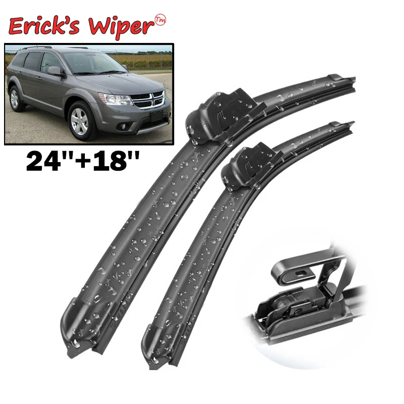 Erick\'s Wiper LHD Front Wiper Blades For Dodge Journey 2008 - 2020 Windshield Windscreen Clean Window Car Rain Brushes 24\