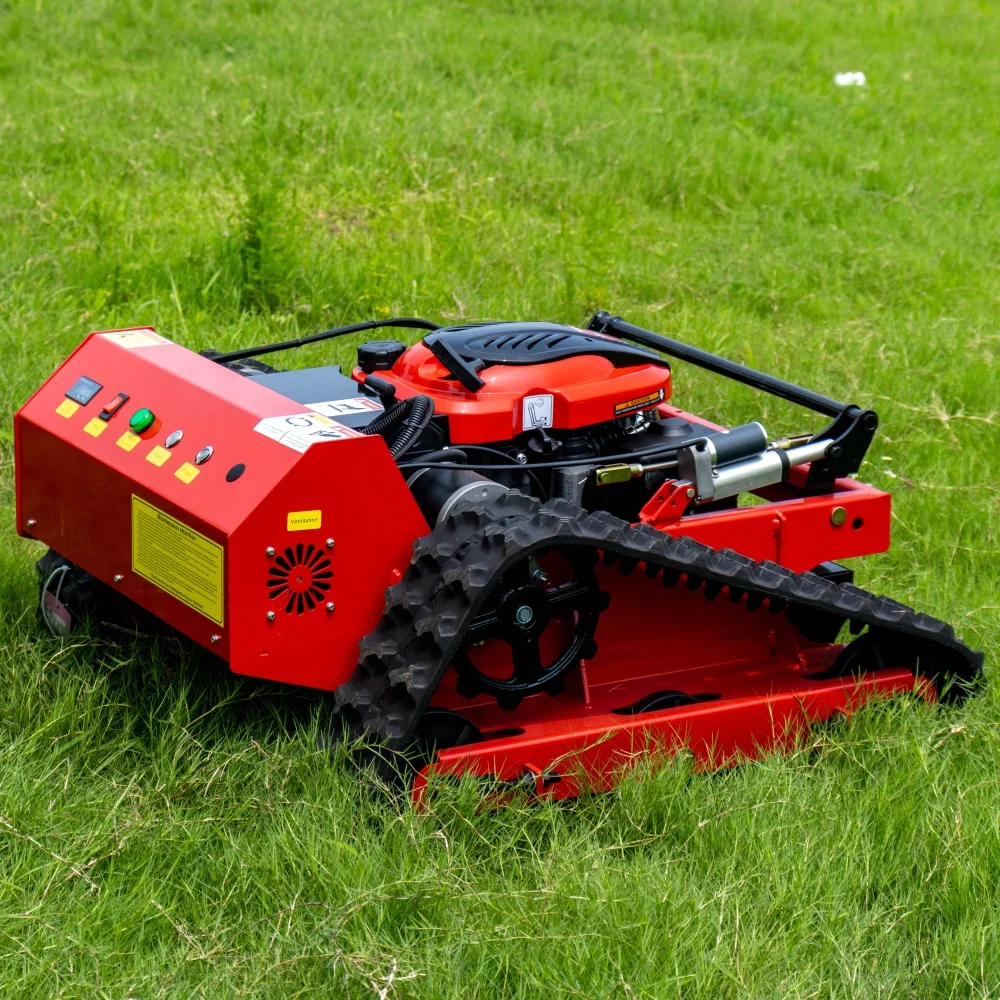 

Hot Sale Farm Use Small Grass Cutter Robotic Lawn Mower Agriculture Cordless Crawler Remote Control Lawn Mowers