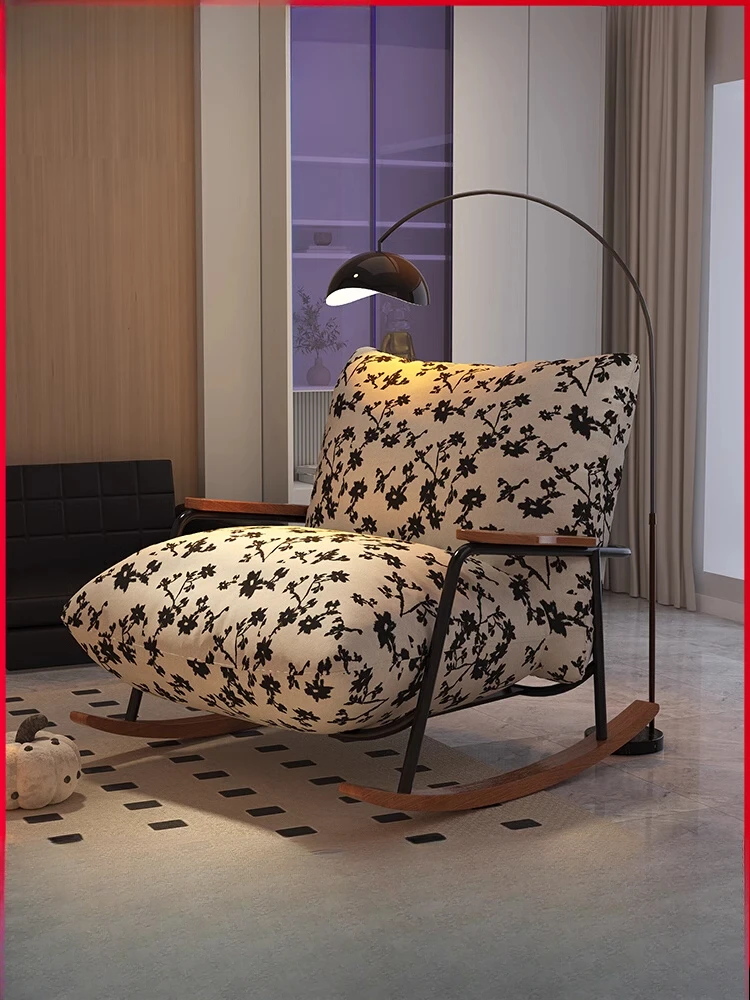 

Rocking chair household lazy living room sofa chair can lie down and sleep