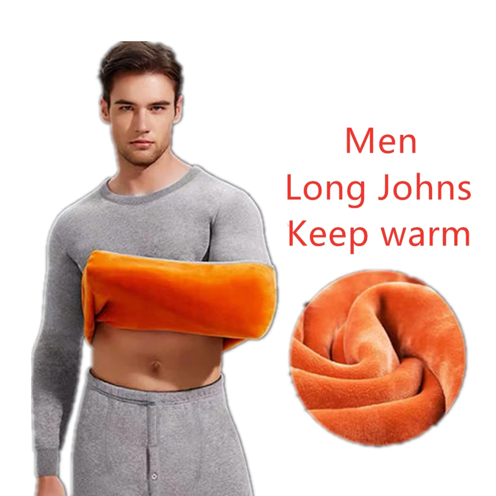 

Winter Men's Thermal underwear Sets Plus Velvet Long Thermal Suit Polyester Comfortable Warm Long Johns Women Thermal Underwear