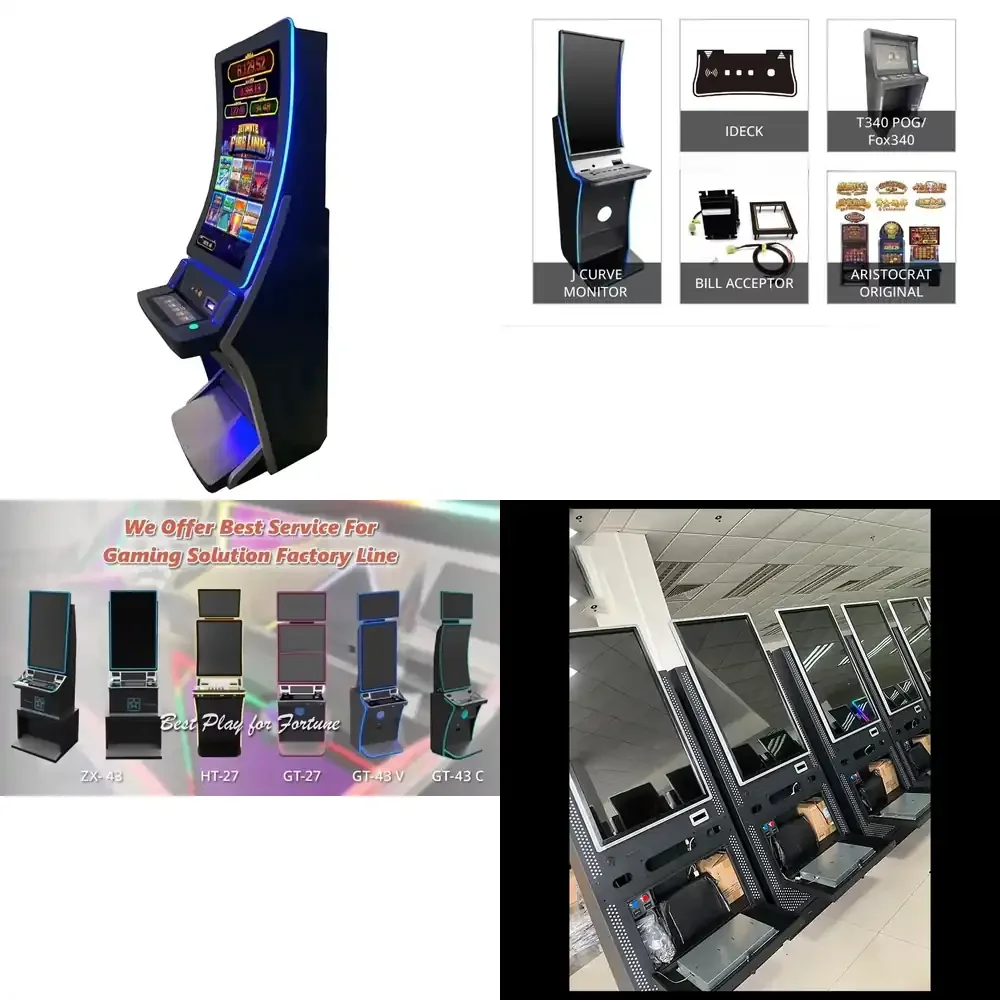 2026 Hot Sale  Customized 43-Inch Curved Touch Screen Vertical Cabinet Metal Games Machine with ACardes Coin Payment Method