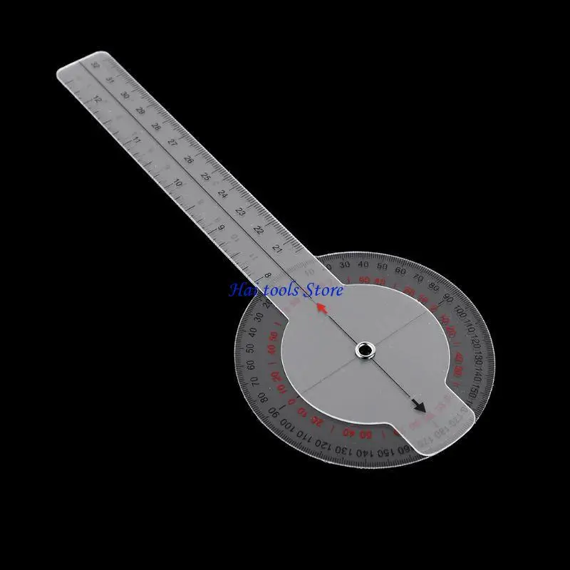 X37E Portable Goniometer 360 Degree Physical Therapy Plastic Protractor PVC Material