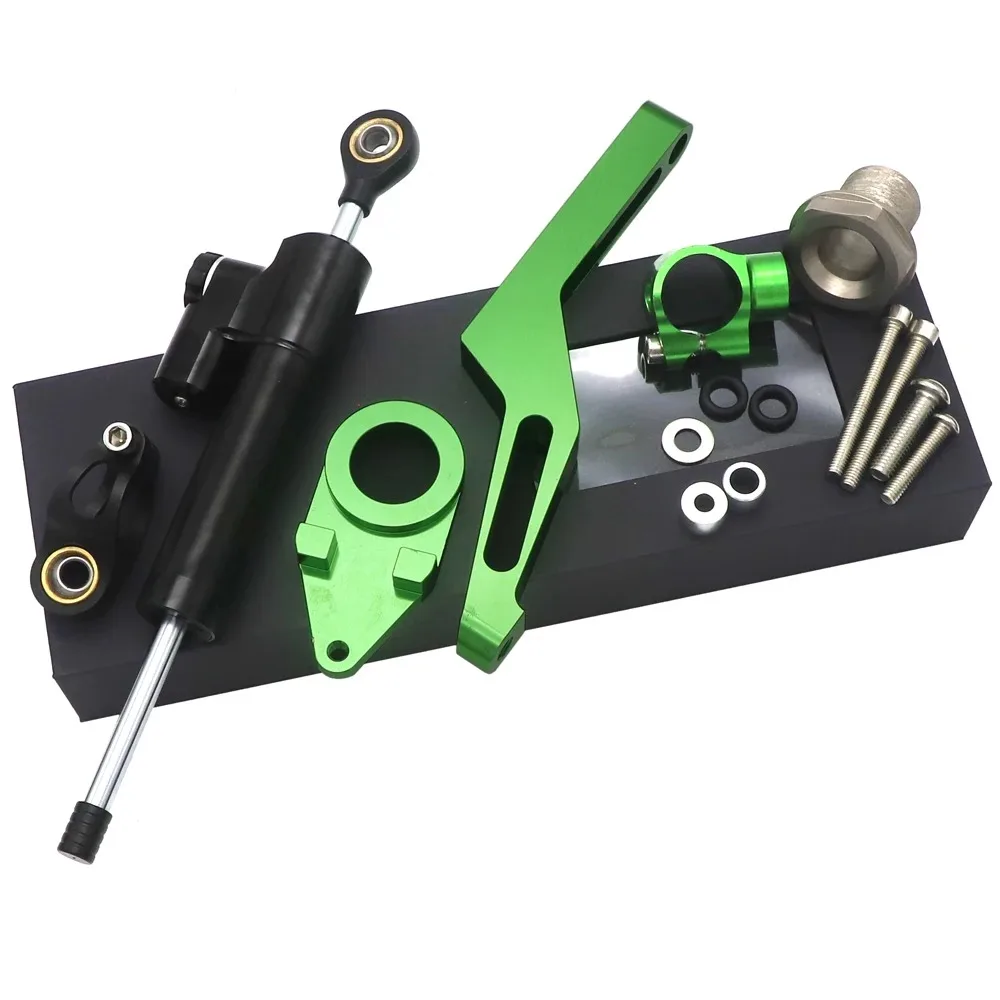 

Steering Damper Stabilizer Bracket Kit For Kawasaki ZX6R ZX-6R ZX 6R 2009-2025 Motorcycle Accessories Shock Absorber Mount ﻿