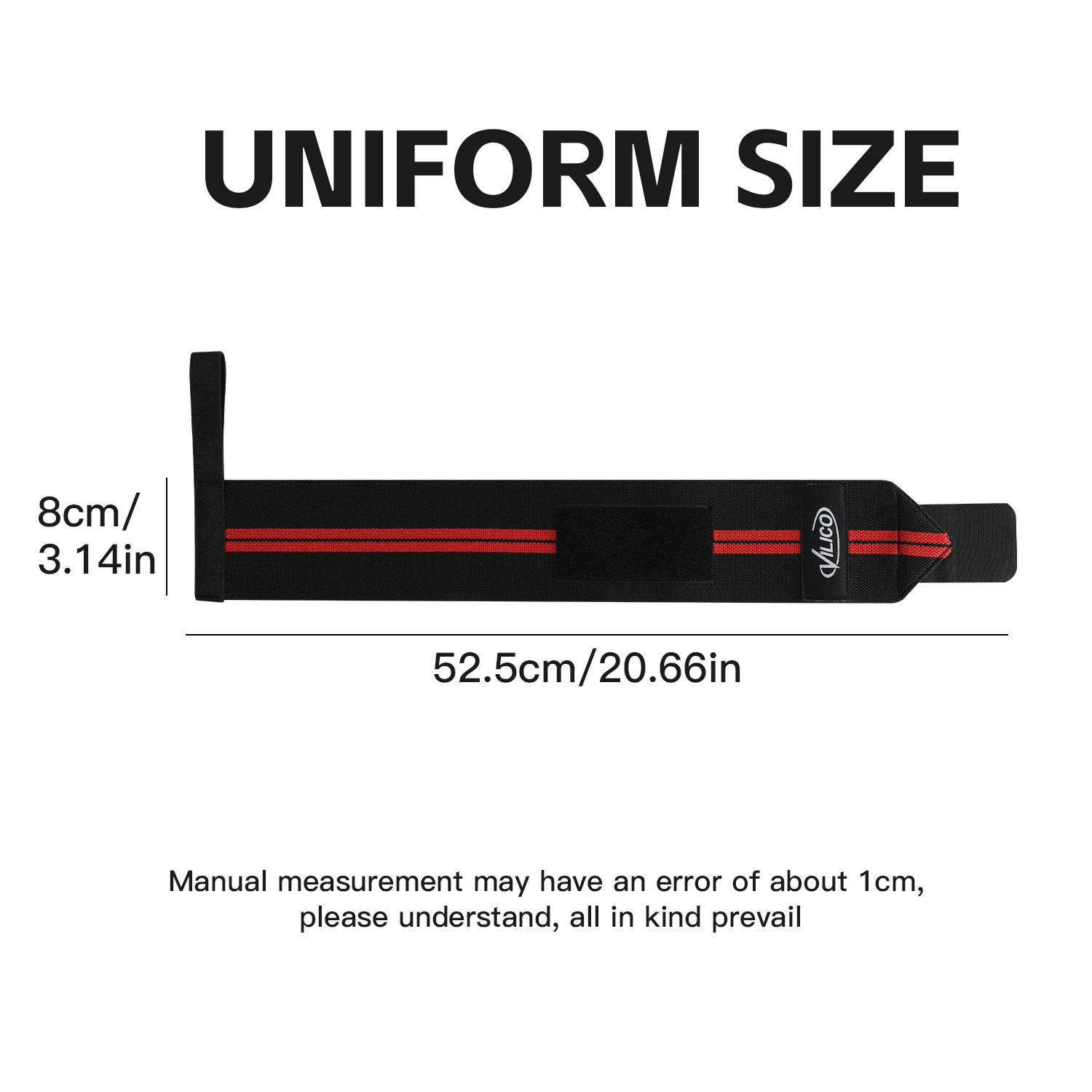 

1Piece- Wristband Wrist Support Brace Straps Extra Strength Weight Lifting Wrist Wraps Bandage Fitness Gym Training