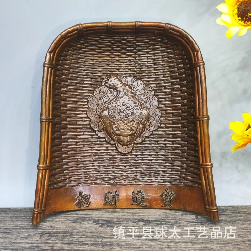 

Golden Toad Dustpan for New Home, Indoor Living Room, Abundant Harvest, Office Decorative Craft Ornament