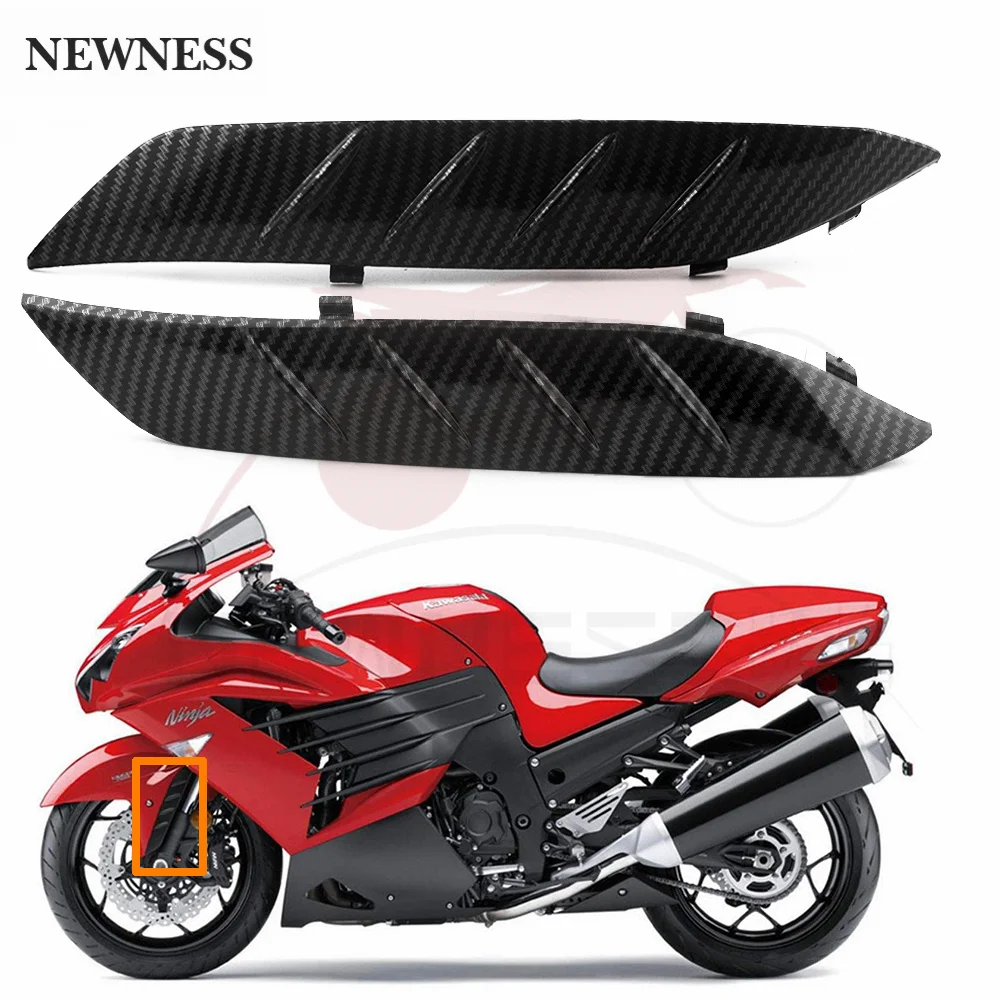 Suitable for Kawasaki GTR1400 ZZR1400 ZX-14R 2006-2019 Front Fender Fairing Edge Strip Front Shock Absorber Splash Cover Strip