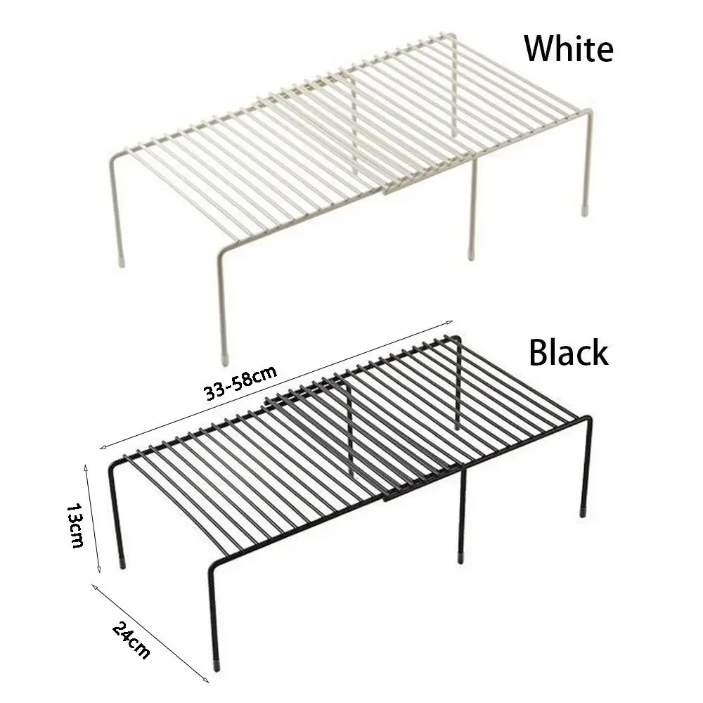 Estante de almacenamiento multifuncional de acero inoxidable, organizador retráctil para zapatos, utensilios de cocina, armario, ahorro de espacio