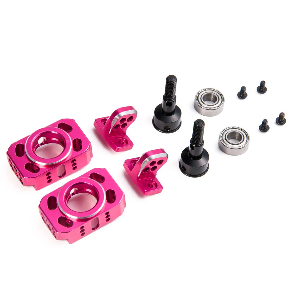 YEAHRUN Aluminum Adjustable Steering Suspension Knuckle Kit for Sakura D4 D4 AWD RWD 1/10 RC Drift Car Upgrade Parts