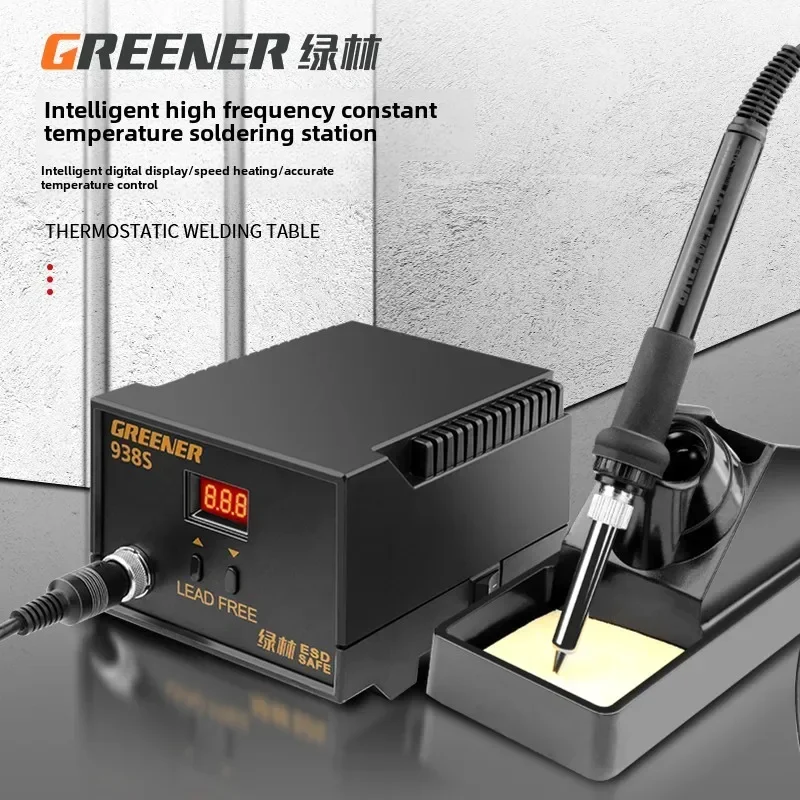 220V Green Forest 936 Welding Tool with Temperature Control and Digital Display for Professional Iron Repairing and Soldering