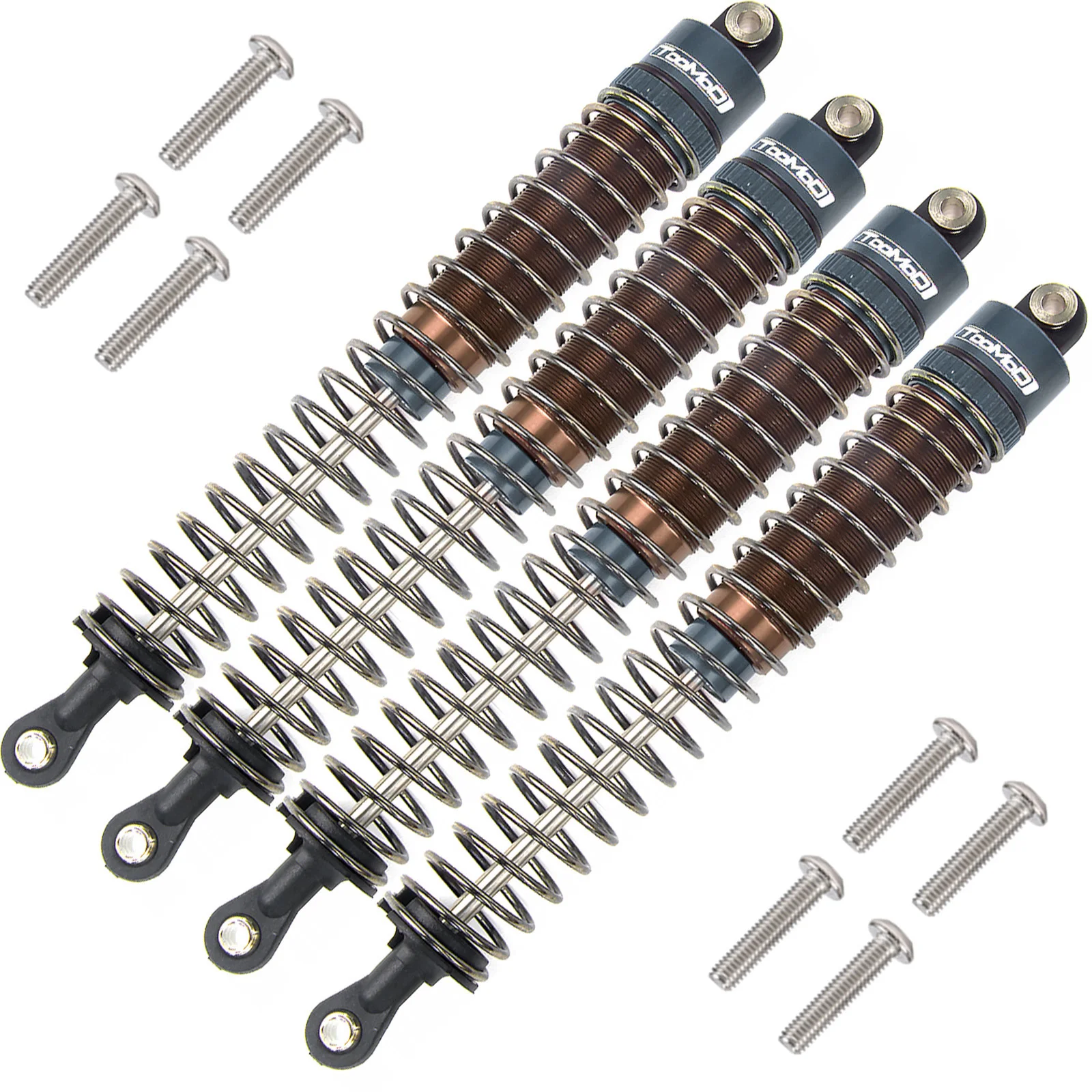1/10 RC Olie gevulde Schokdempers kit voor Tamiya Bullhead SuperClod Buster Axiale SCX10 D90 TRX4 Truck Crawler Upgrade Onderdelen