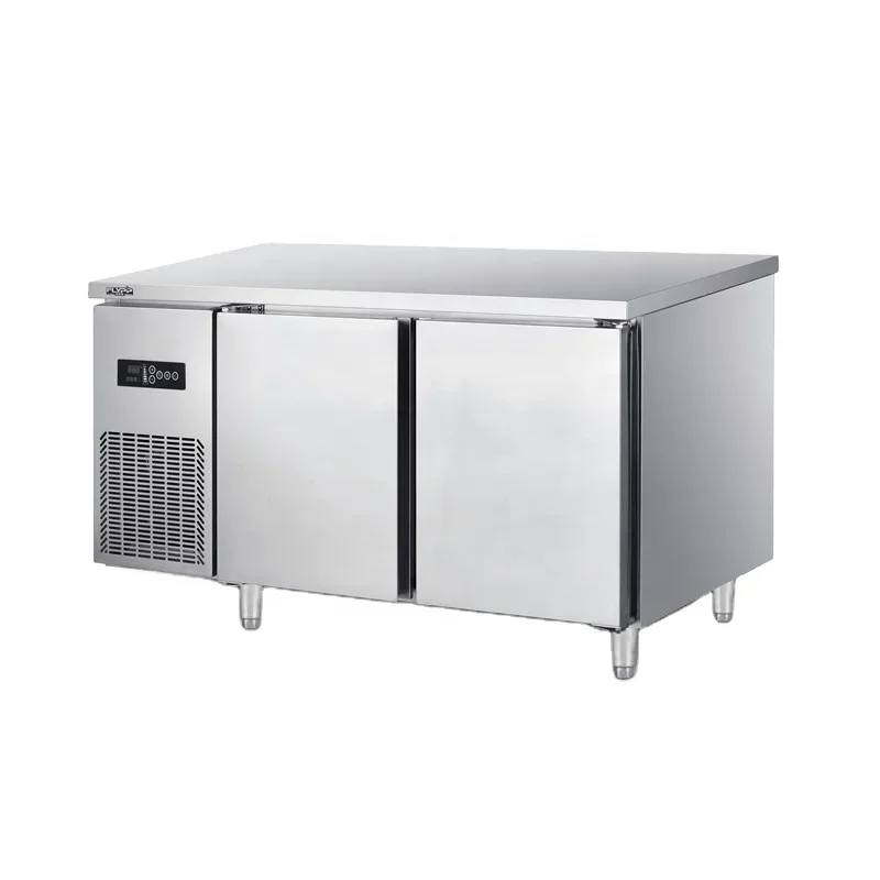 Air - Force Cooling Horizontal 1.5M Length Table Freezer Commercial Display Undercounter Refrigerator