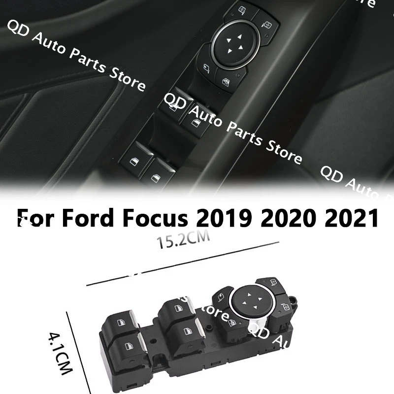 

Window Control Switch 4Pins Front Left Driver Side Controller Glass Regulator Button M1BT-14540-DC For Ford Focus 2019 2020 2021