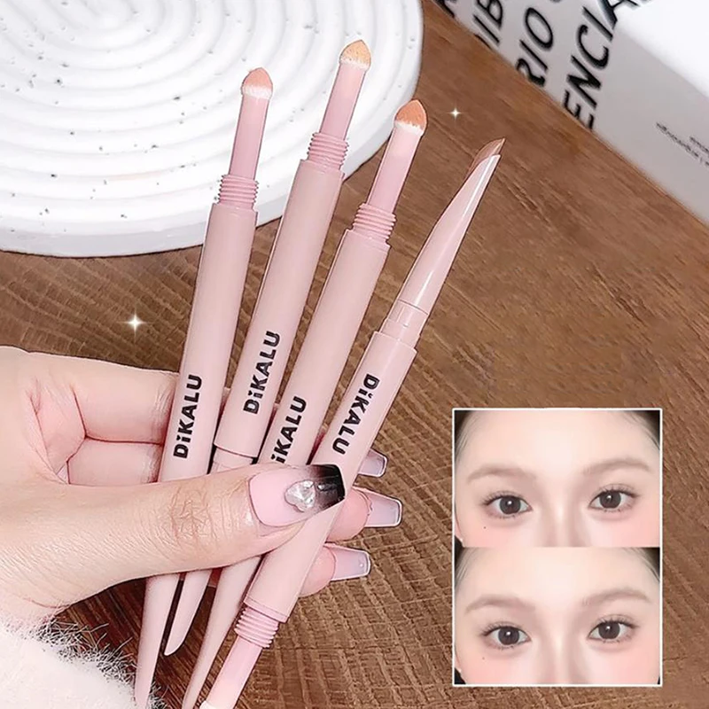 Liegender Seidenraupen-Augenstift, wischfest, rosa Schatten- und Schimmer-Textmarker, erhellt Aegyo Sal Stick, koreanische Kosmetik
