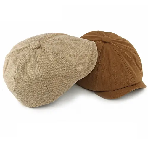 HT5032 Beret Cap New Spring Autumn Winter Men Women Cap Artist Painter Wool Beret Hat Male Female Adjustable Octagonal Beret Cap - Image 2