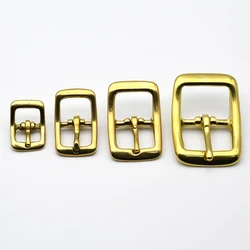 Brass Tri Glide Belt Buckle Bag Strap Adjustable Buckle for Leather Craft Bag Parts Horse Bridle Halter Harness Accessories