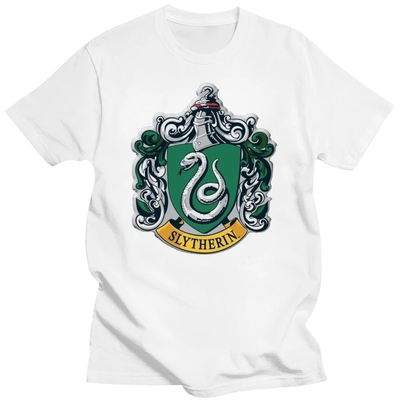 Funny Men t shirt white t-shirt tshirts Black tee Men's Funny Slytherin T-shirts