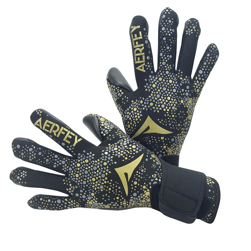 AERFEY Verstärkte Latex-Torwarthandschuhe für Fußball mit Starkem Grip Größe 8/9/10 Jugend- und Erwachsenen-Fußballhandschuhe für Torhüter – Detail 12