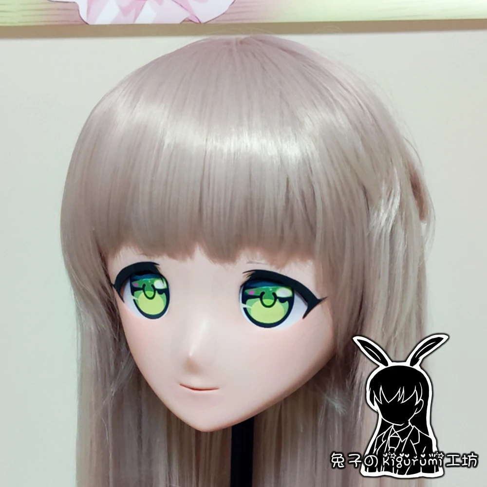 (RB1232)Customize Handmade Crossdress Full Head Female/Girl Resin Japanese Cartoon Character Animego Cosplay Kigurumi Mask