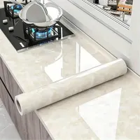 Marble pattern Wallpaper High Temperature Resistance Kitchen Stickers Self Adhesive Wallpaper PVC Bathroom Waterproof Wall Stick