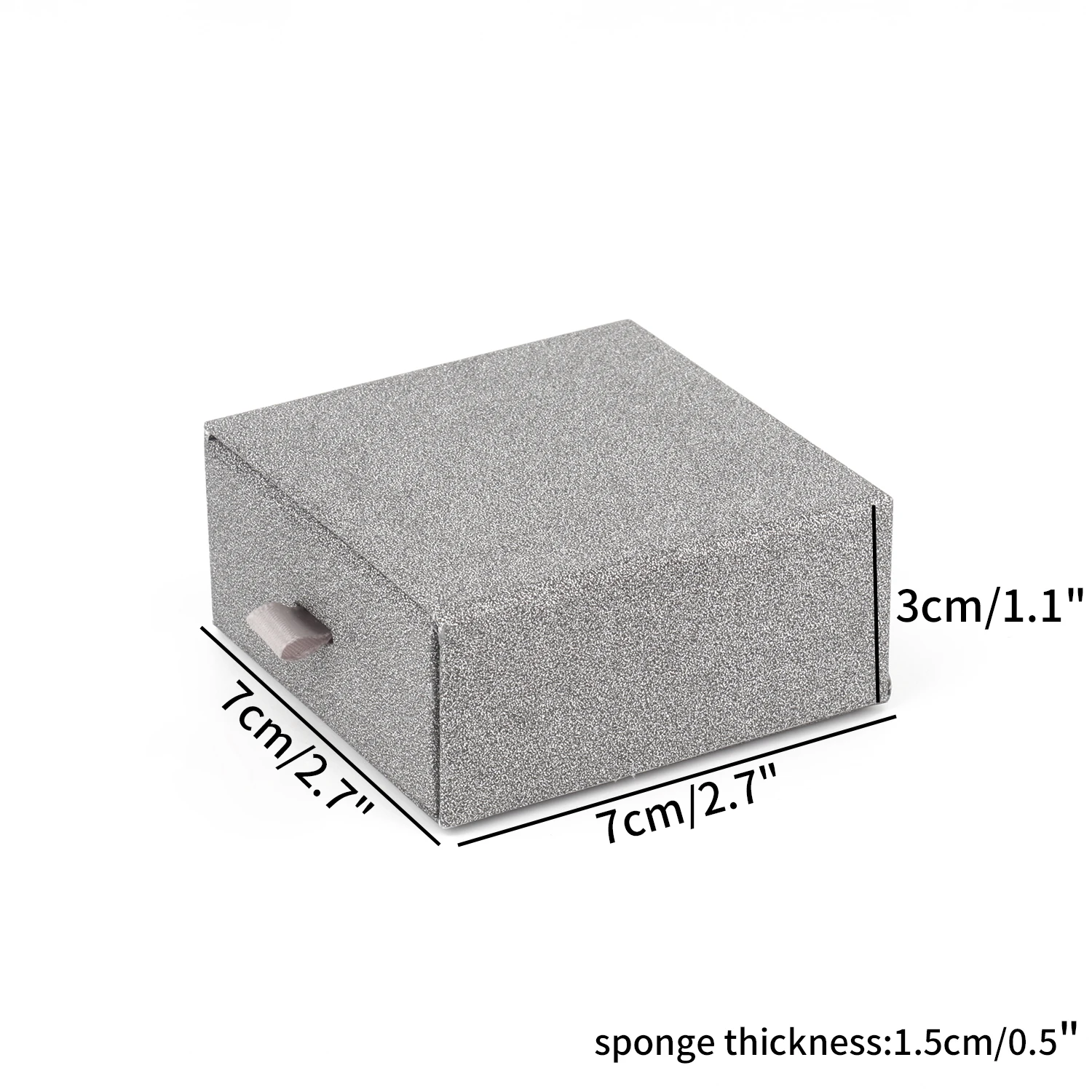 Shiny Silver Kraft Paper Jewelry Box Set