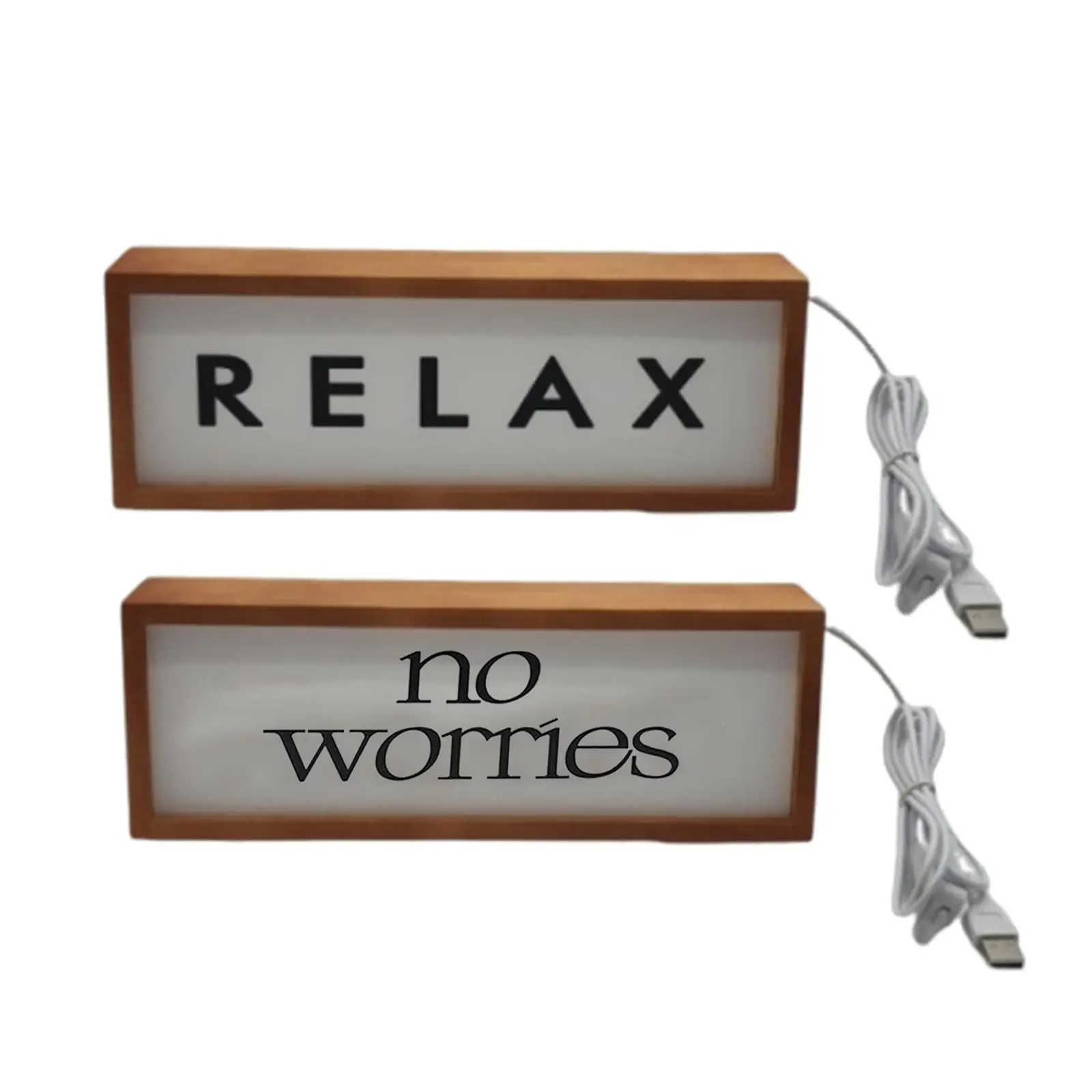 

USB Nightlight Light up Sign NightStand Housewarming Desk Bedside Lamp Table