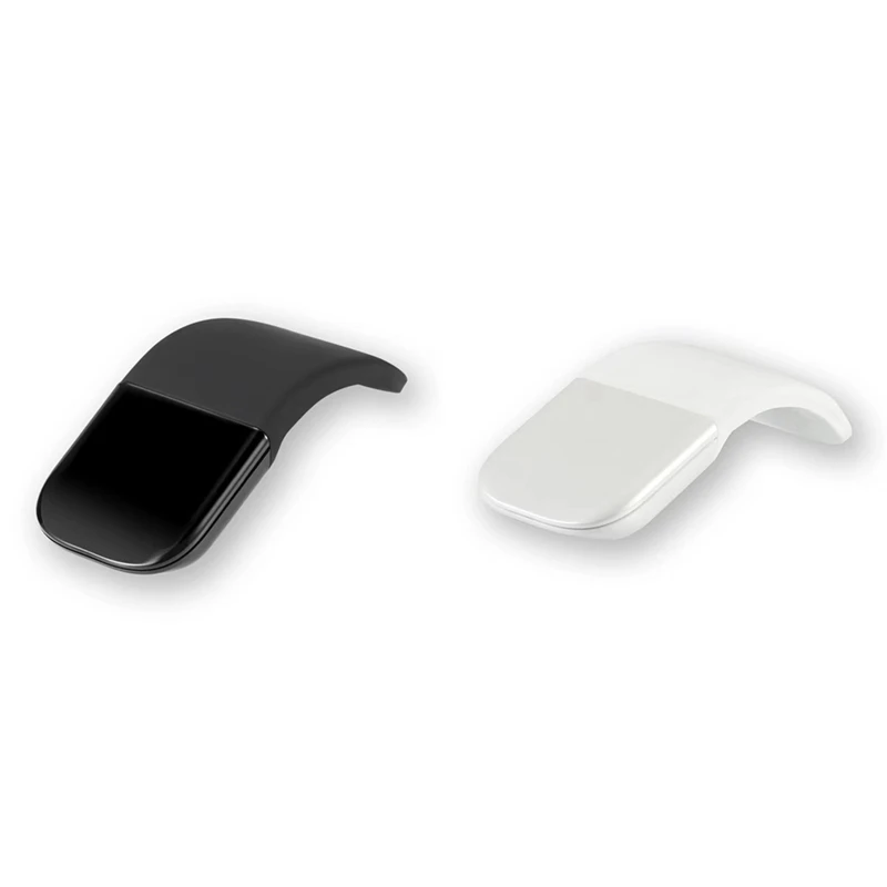 Portable Wireless Bluetooth Curved Touch Mouse Foldable Ultra-Thin Silent Ergonomic Computer Mouse For PC Laptops