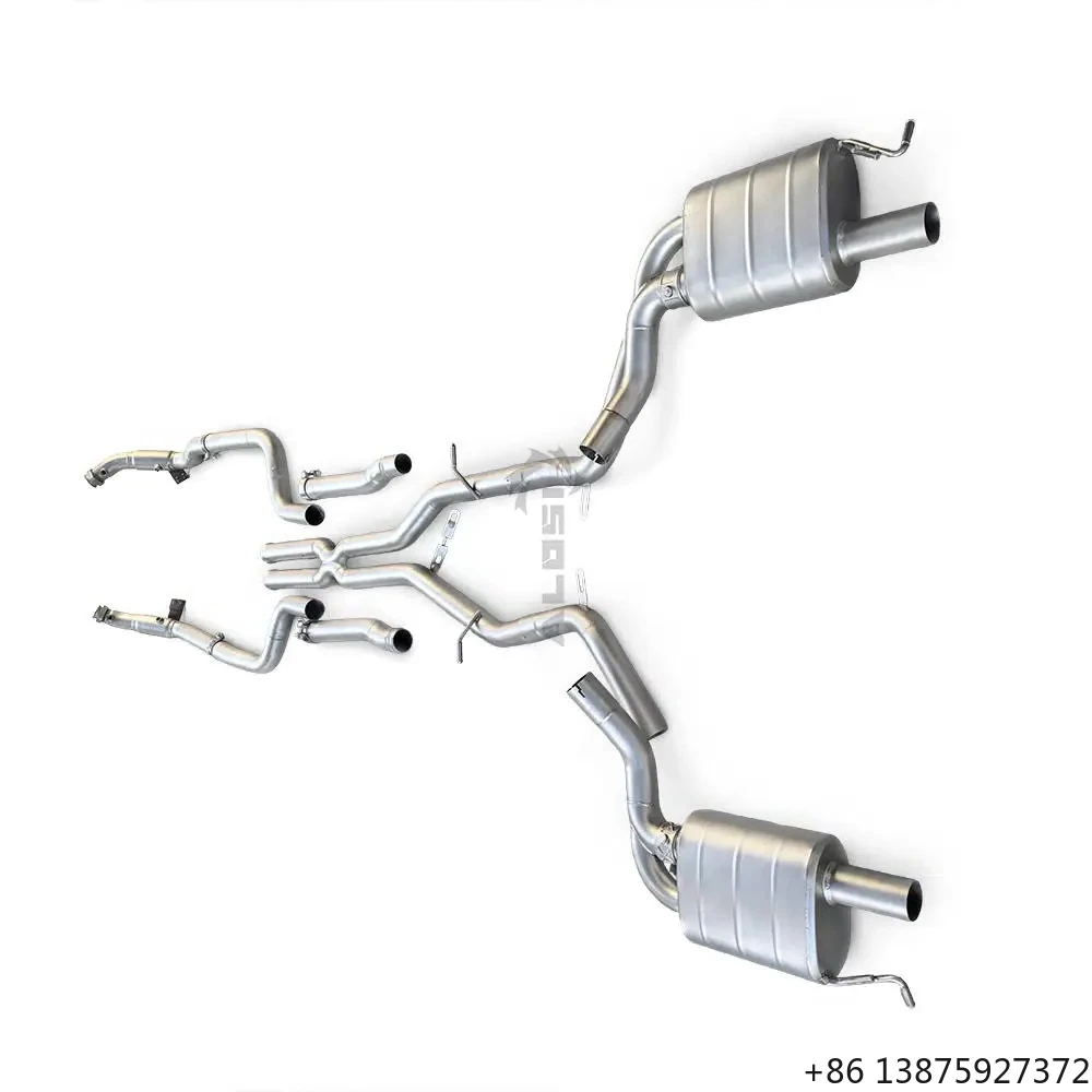 

High Flow Exhaust Head Straight Downpipe for -CLS400 W218 3.5 2012-2018valvecontrolled Catback Exhaust Pipe Muffler