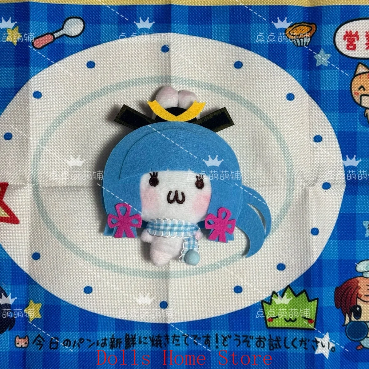 Anime Genshin Impact Kamisato Ayaka Raiden Shogun Yae Miko Handmade Bunny Plush Stuffed Keychain Pendant Birthday Gift - view 4