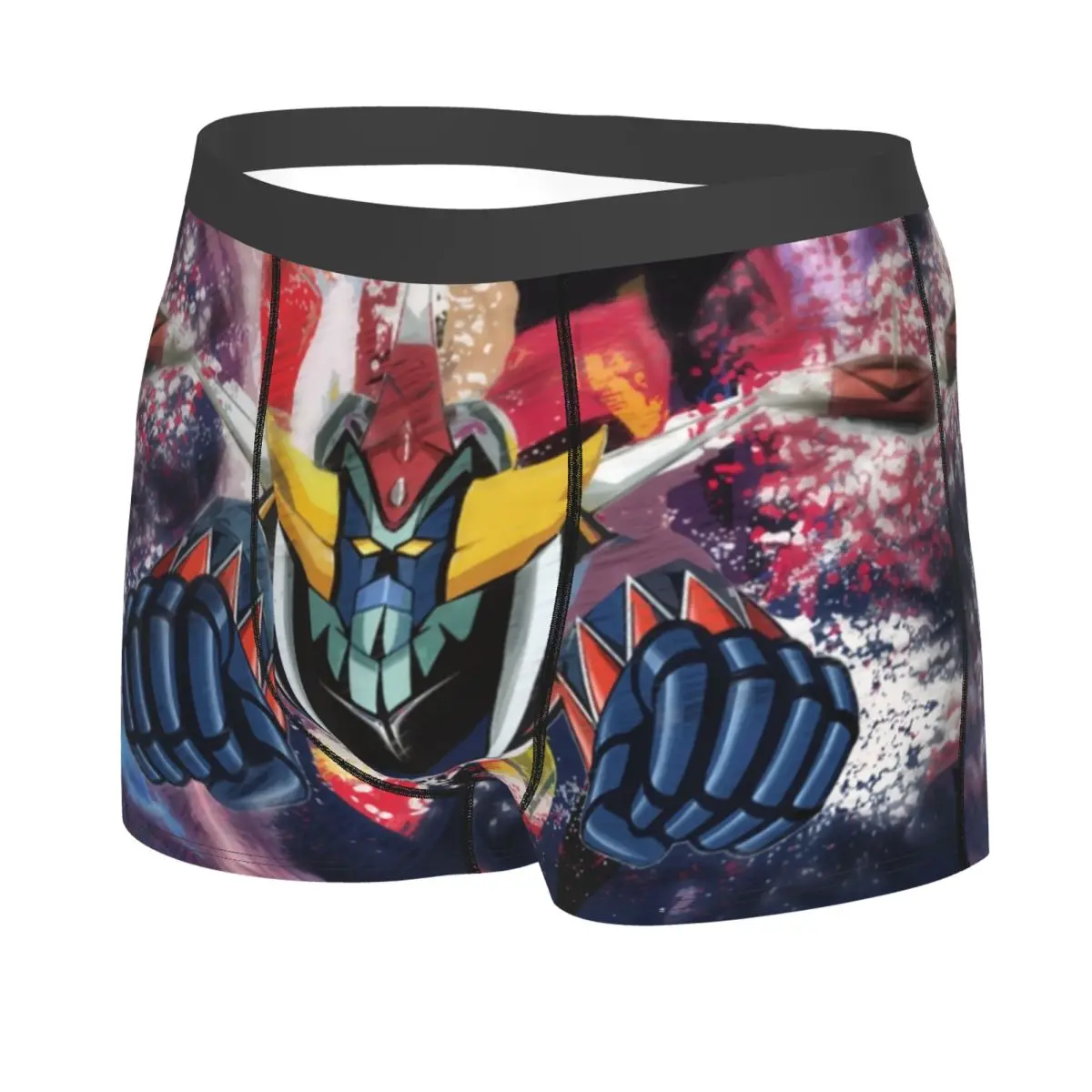 Custom Cool Goldorak Grendizer Underwear Men Breathable Ufo Robot Anime Boxer Briefs Shorts Panties Soft Underpants For Homme