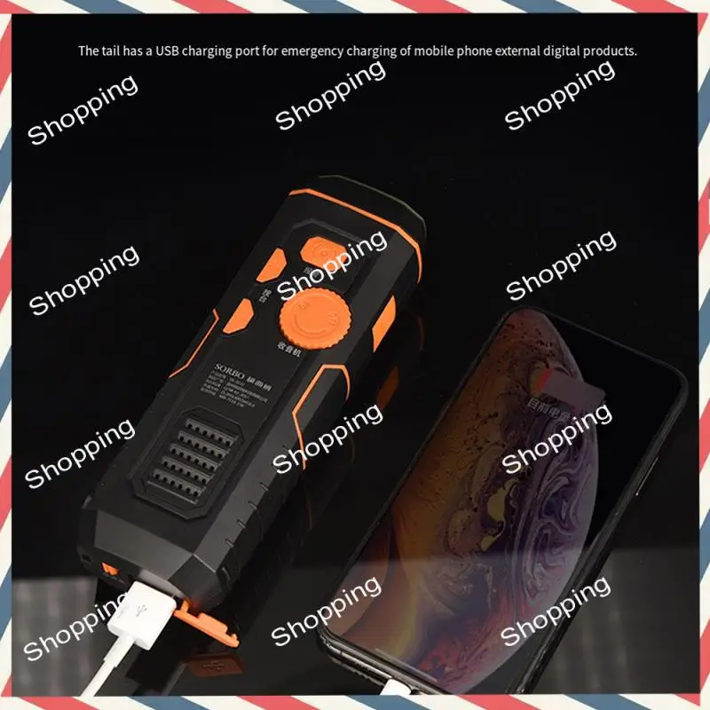 M20K Multifunctional Hand Crank Flashlight Dynamo Forhiking Camping Hand Crank Dynamo Powered Emergency LED Flashlight