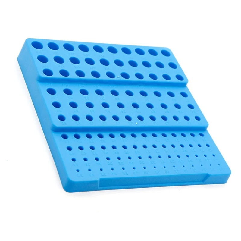 121 Hole Drill Bit Holder Storage Box Workbench Screwdriver Drill Bit Holder