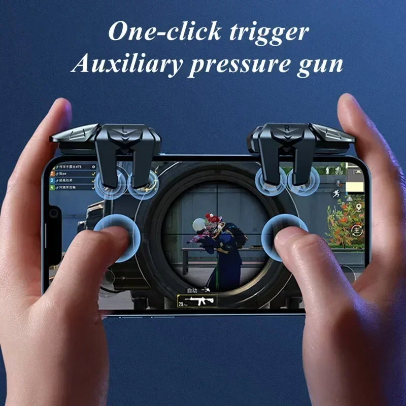 G21 sechs finger handy spiel auslöser für pubg ziels chießen l1 r1 abs tasten taste für ios android universal gamepad joystick