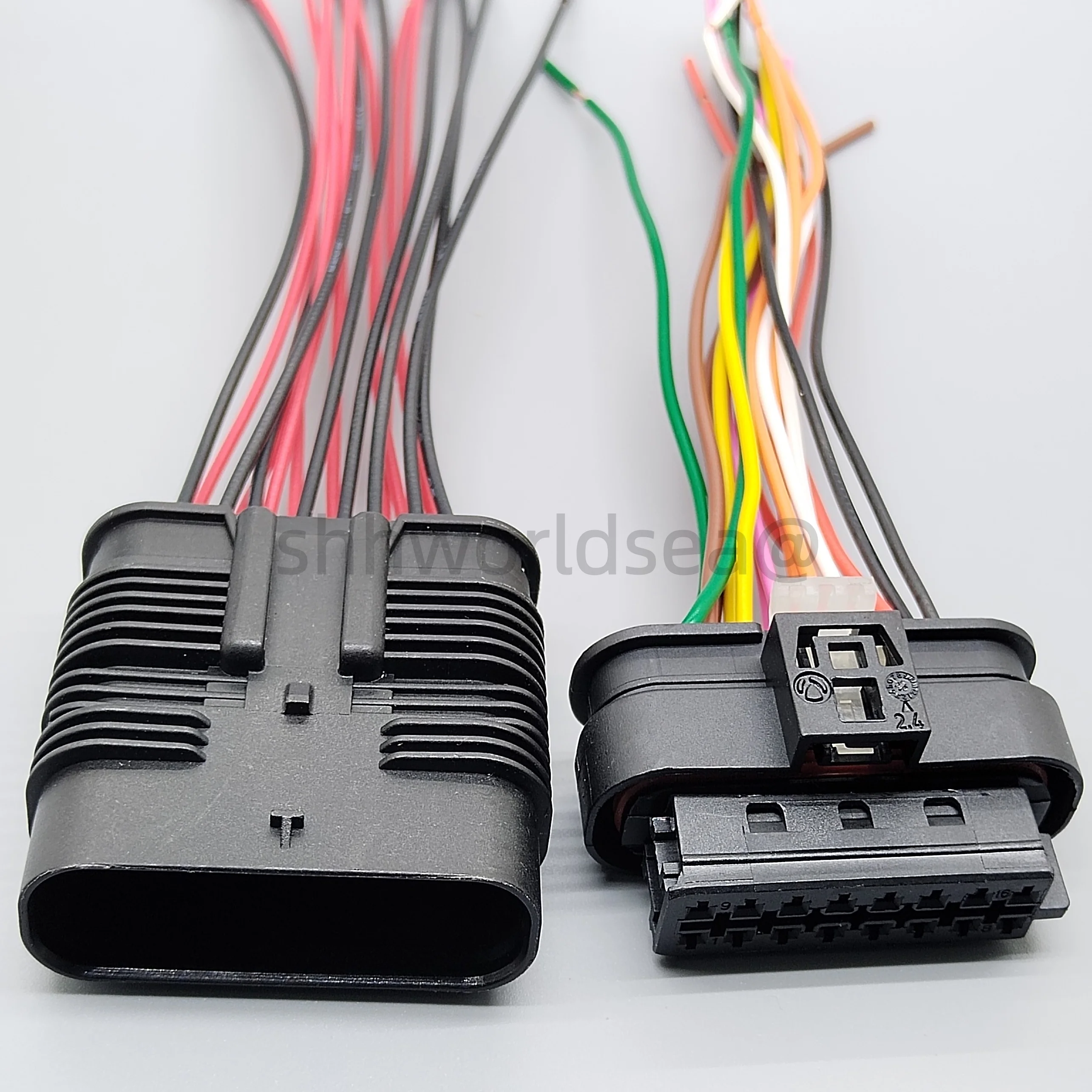 

Shhworldsea 16-контактный автомобильный реверсивный радар, вилка камеры, автомобильная розетка A0001532222 805-587-541 805-588-571 807-445 805-587 для Benz BMW