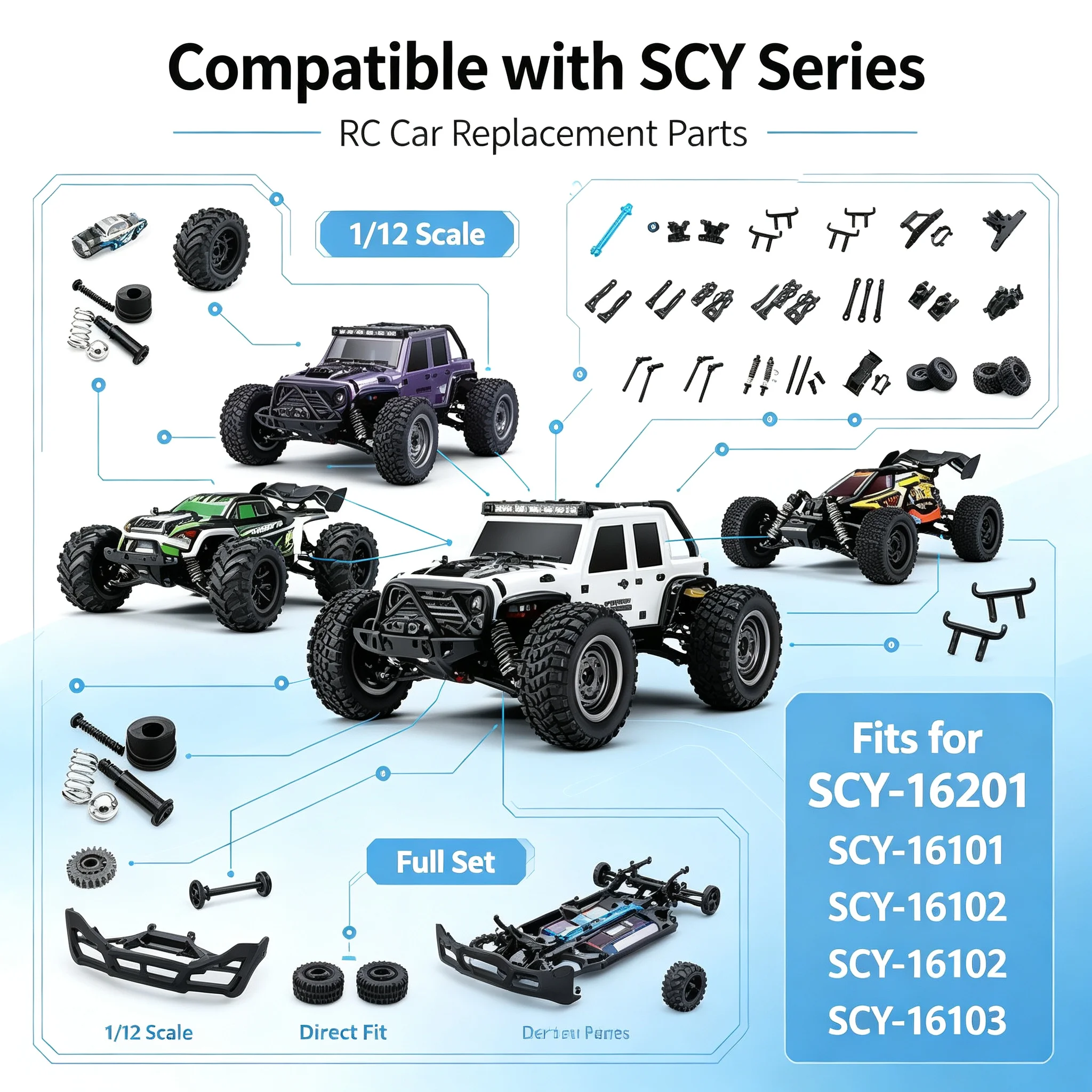 Shock Absorber Rc - SCY 16101 16102 16103 16210 RC