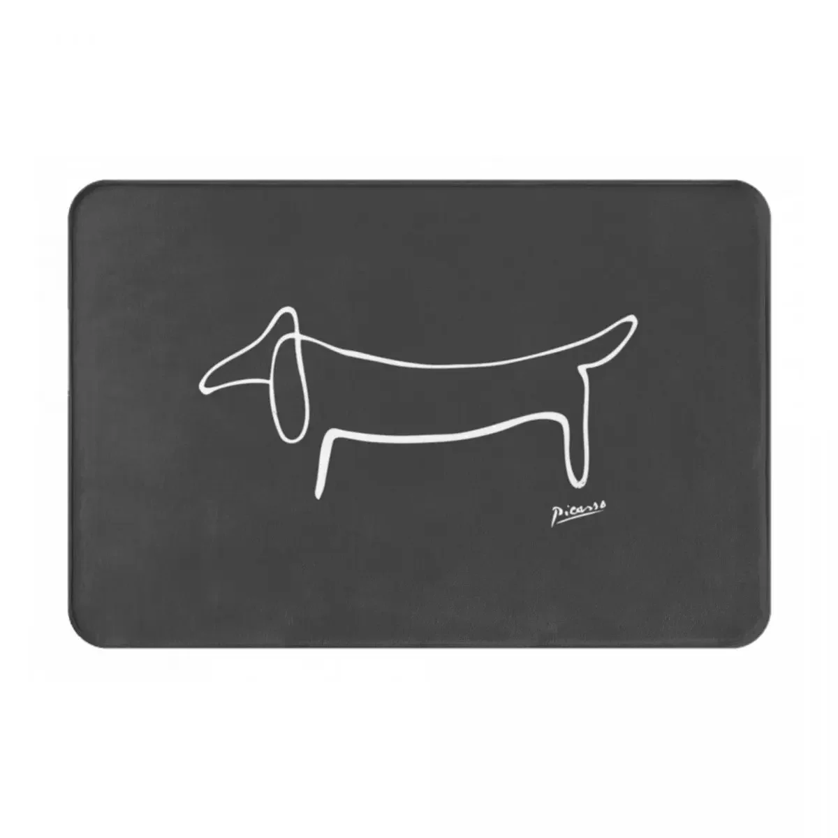 Pablo Picasso Wild Wiener Dog Dachshund Doormat Rug Carpet Mat Footpad Polyester Non-slip Water Oil Proof Front Room Corridor