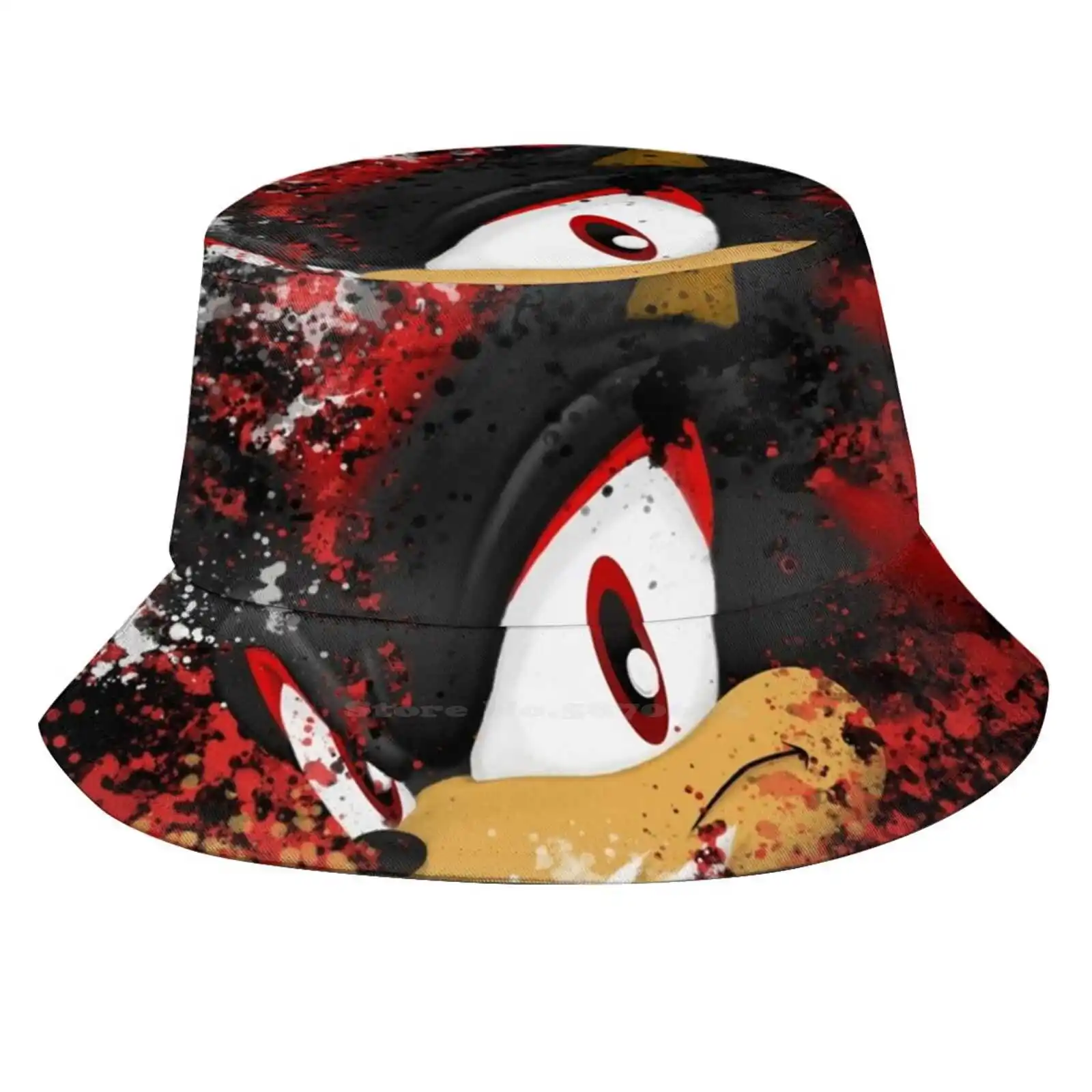 Shadow Stare Back V2.0 Causal Cap Buckets Hat Shadow The Hedgehog Chaos Control Black Face Eyes Stare