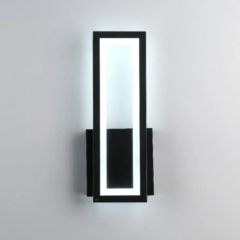 Modern Minimalist Wall Lamps Home Decor Living Room Bedroom Bedside 17w Ac96v-260v Led Sconce Black White Light Aisle Decoration