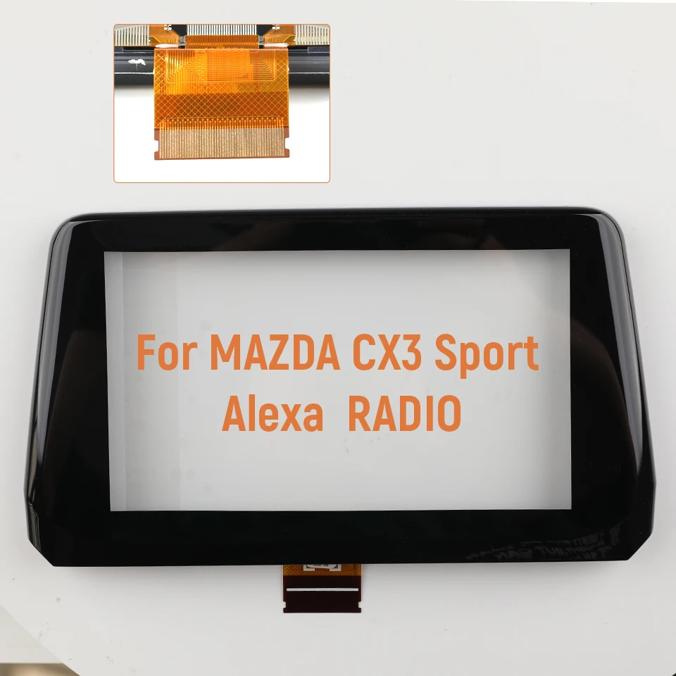 For Mazda 3 Axela 2017-2019 OEM B61A611J0 7 inch Touch Screen Digitizer Panel with Frame Car Radio TM070RDH03-00