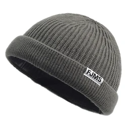 Hip Hop Beanie Knitted Hat Men Fashion Skullcap Autumn Women Winter Brimless Baggy Melon Cap Cuff Docker Fisherman Beanies Hat