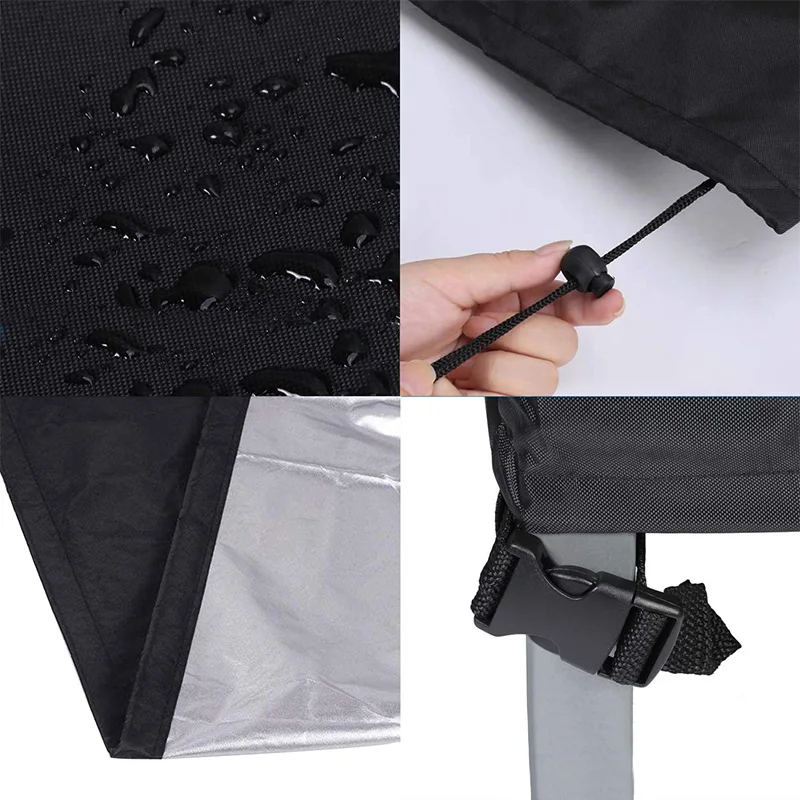 Multiple Color And Size Rectangular Indoor Furniture Dust Protection Cover Outdoor Camping Equipment Rain Cover 420D Oxford