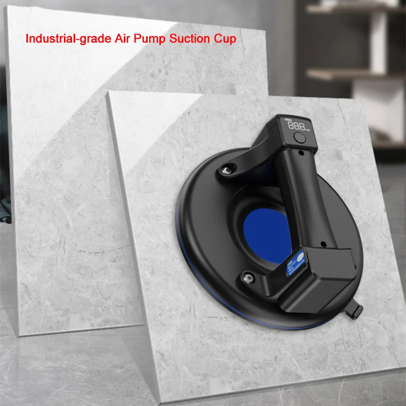New Electric Vacuum Suction Cup 8 Inch 200kg Load Capacity Heavy Duty Vacuum Lifter for Granite Tile Glass Manual Lift Strong