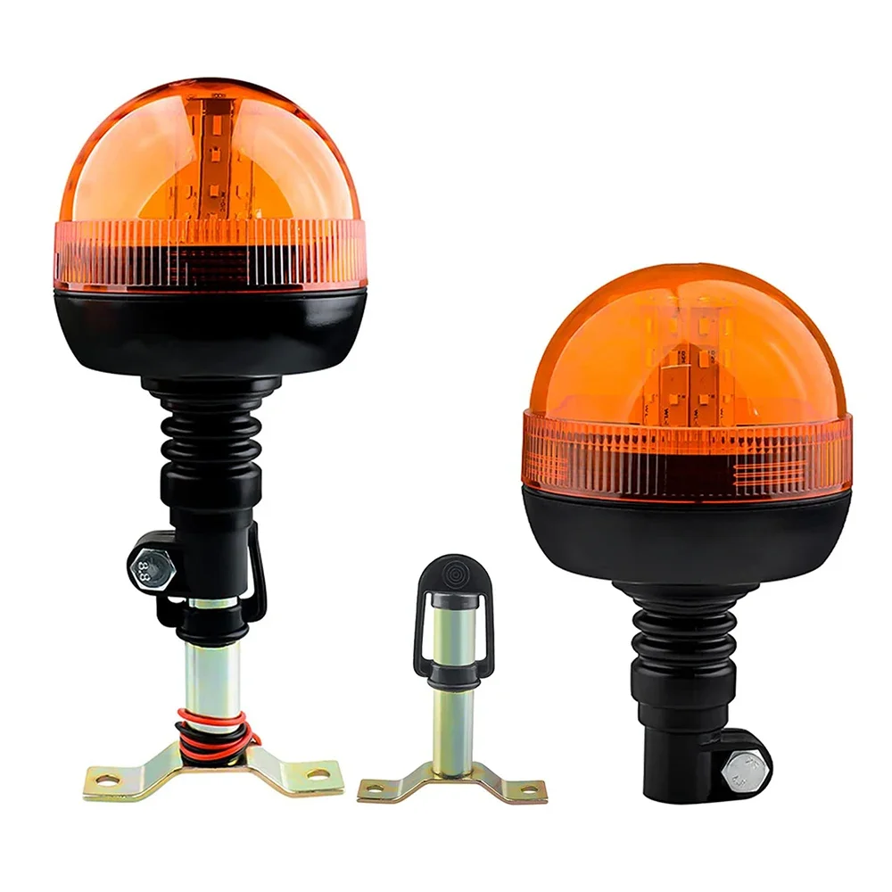 Flexible Mount Amber tractor Agricultura Deere Strobe Warning Light Beacon Flashing Emergency Signal For Truck Trailer