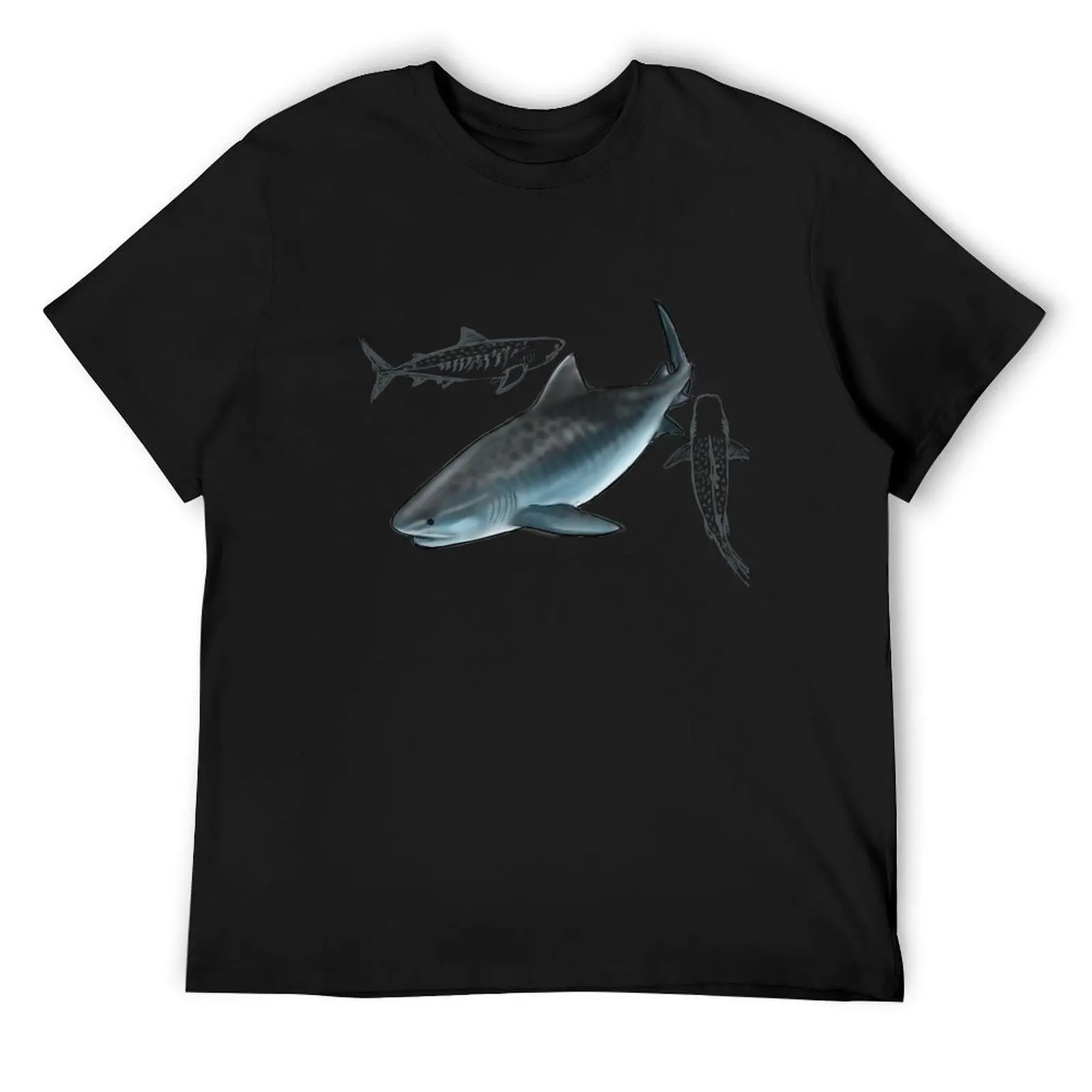 Tiger Shark T-Shirt vintage t shirts plus size tops kawaii clothes sports fans mens t shirt graphic