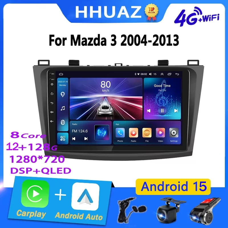 

Автомагнитола на Android, мультимедийный проигрыватель для Mazda 3 2004-2013 Maxx Axela с GPS, беспроводным Wi-Fi, 4G, 2Din