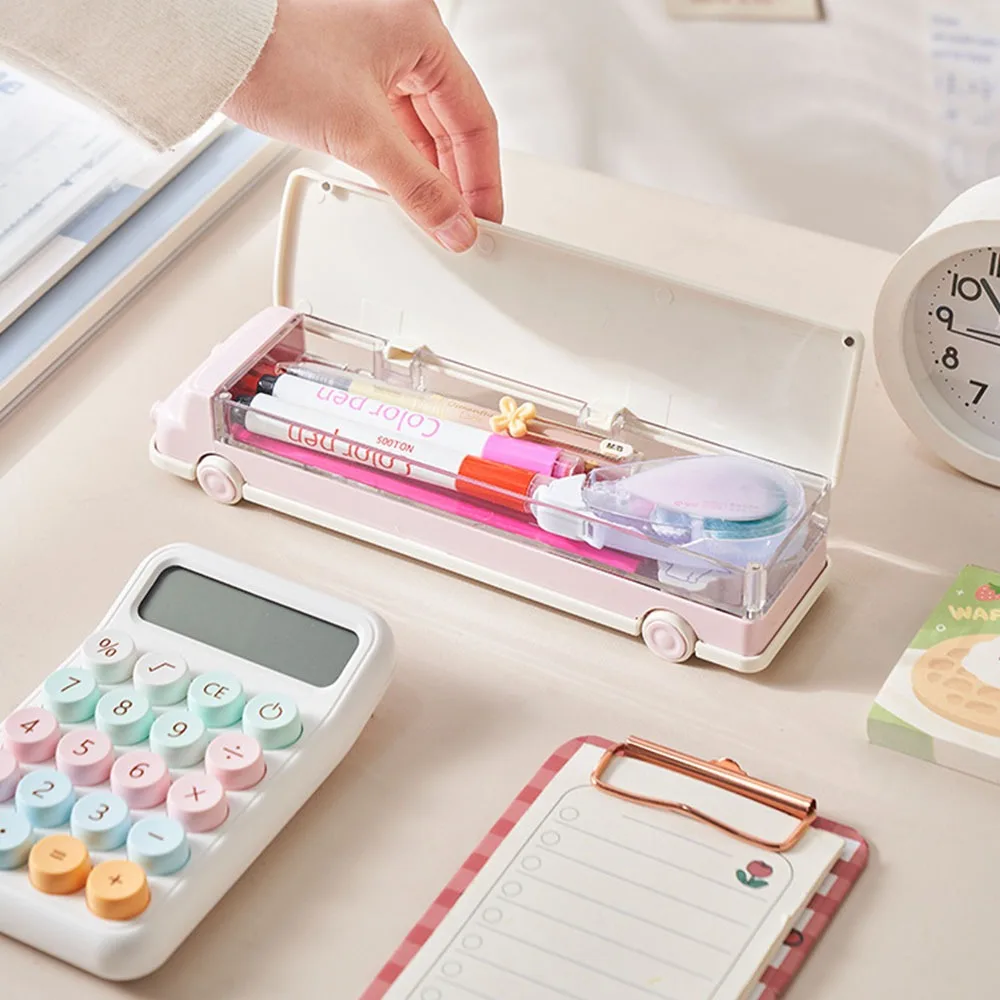 High Quality Plastic Pencil Case Multi-function Large-capacity Storage Box Car Pencil Bag