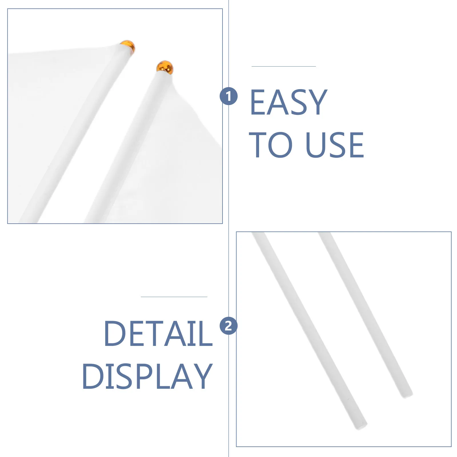 20Pcs Mini Hand Held Small Triangle Flags White Solid Color Lightweight Plastic Stick for DIY Crafts Sports Competition Party